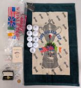 Walker Cup Golf Collectables and Towel (unused), plus Walker Cup FDC, 9x 2000s Titleist golf