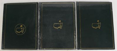 The Masters Annual 2004, 2020 and 2024, hardcover books, with two in their original packaging, the