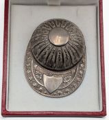 1982 Sheffield Silver Hallmark Horse Racing Jockey Cap #10g