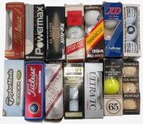 14x Mixed boxed Golf balls, all triple ball sets, with names of Penfold GX100, Dunlop 65 (yellow),
