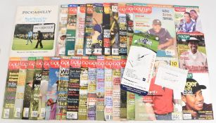 Golfing collectables to include a 1974 World Match Play programme signed by Tony Jacklin and one