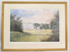 Framed and signed by Artist Print - Roy Perry painting of Moor Park Golf Club 266/300 - framed under