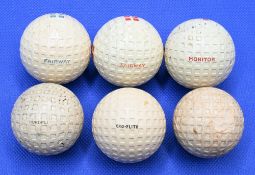 6x Square Mesh pattern Golf Balls features a Fairway red and Fairway blue, a Monitor red, Kro-flite,