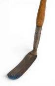Holtzapffel elongated sharp bladed practice club showing the stamp mark to the hosel and fitted with