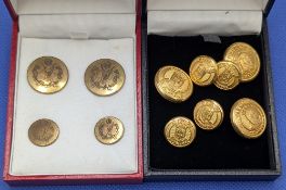 Vintage Golf Club Buttons, County Down Golf Club set, and 7 assorted St Andrews golf cub buttons
