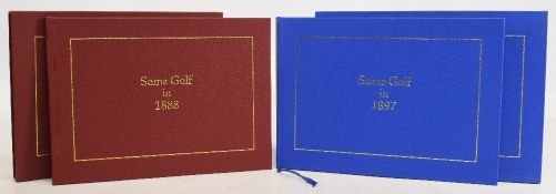 2x ‘Some Golf’ Books by Grant Books to include Some Golf in 1888 and Some Golf in 1897, both in