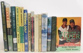 Golfing Books to include Herbert Warren Wind’s Golf Book 1971, The New Billy Casper 1968 Hack