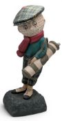1930s Golf Dunlop Man Advertising Figure, a variant figure with no Dunlop logo. The Dunlop Man was