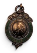 1926 M.P.L.A.A. Cricket Enamelled Fob Medal, Oval 1926 G Dick, enamel on copper