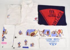 Olympic, Commonwealth and IAAF Games clothing and towels to include: a British Olympic Association