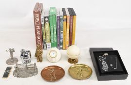 Golfing Collectables to include a How to Play Golf by Jack Nicklaus Book and Cassette set, nine
