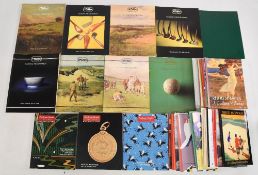 Golf Auction Catalogues from the nineties onwards to include Phillips (9), Graham Budd (3) and