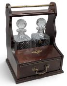 1992 Centenary Malahide Golf Club Tantalus, with 2 decanters and tumbler glasses made by Hibernia