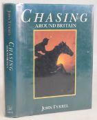 Chasing Around Britain 1990 John Tyrrel hardcover book hand signed by over 30 including Nigel