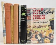 Vintage equine themed books, including three signed by author to include Best Racing Stories 1952