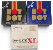 3x Boxes of Spalding Box Golf Balls, Top Flite XL, 2x Hot Dot