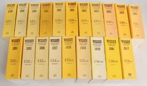 Wisden Cricketers Almanack 1990-2017, linen Almanacks to include 1990 x3, 1991 x3, 1992 x2, 1993 x2,