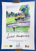 Harold Riley Signed Golf Poster – personally inscribed in ink ‘For Roy a Manchester Lad – Riley