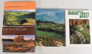 Golf Books to include Golf Architecture a Worldwide Perspective by Paul Daley 2002 Volume 1 and 2,