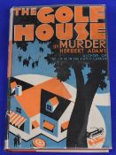 The Golf House by Murder 1933 Herbert Adams, paperback book in VG-G condition