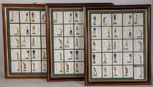 Player Cigarette Cards Golf, an original set of 25, large format cards, plus two 1986 reissued sets,
