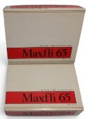 2x Boxes of Maxifli 65 unused boxed Golf Balls, boxed sets of 12 in threes. G