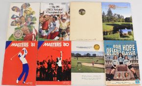 Golf programmes and publications to include PGA Tour Tournament Players Annual 1975, Official