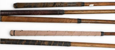 5x Late scared neck woods by various maker’s incl Spalding, D Anderson, Thompson & Cowan Glasgow