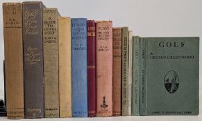 11x Period Golf Books: Golf George Greenwood (undated) x2, Golf Practice for Players of Limited