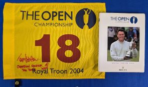Golf Autograph - Todd Hamilton (winner) signed 2004 US Open Golf Pin Flag - signed in ink to the