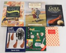 Golf Collectors/Reference Books to include Golf The Golden Years, A Pictorial Anthology 1989 Sarah
