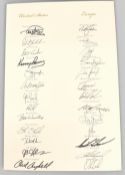 2008 Ryder Cup Valhalla fully signed welcome dinner card: to include United States team and Europe