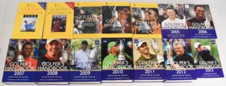 The Royal & Ancient Golfers Handbook 2000-2013, a continuous run of fourteen editions of the