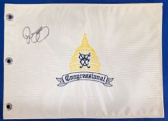 Golf Autograph - Rory McIlroy (Winner) signed Congressional US Open Championship Golf Pin Flag c2011
