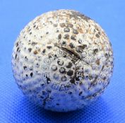 Haskell ‘Scotch’ rubber cored bramble pattern Golf Ball – with Patent April 1889 to one pole and ‘