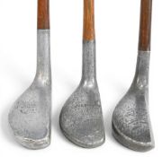 3x Alloy mallet head putters an SS model, Standard Mills with loft added, Wimbar with faint hosel