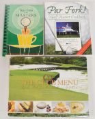 Golf Books to include Tea-Time at the Masters a collection of recipes 1977 spiral bound, Par Fork!