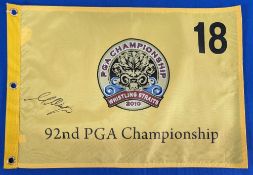 Golf Autograph - Martin Kaymer (winner) signed 2010 PGA Championship Whistling Straits Golf Pin Flag