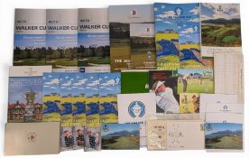 2003-2023 Walker Cup Programmes and Collectables, to include: 2003 plus draw sheet, opening ceremony