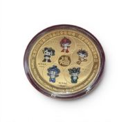 2008 Beijing Olympic Games Mascots Commemorative Token Medallion in original fitted case