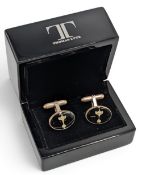 Fine Silver Hallmarked Thomas Lyte Ryder Cup Pair of Cufflinks, in original box looking unused