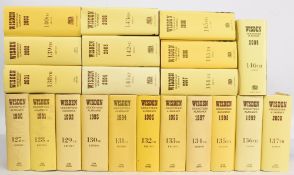 Wisden Cricketers Almanack 1991-2010, a continuous run of the hardback Almanack (20) all in