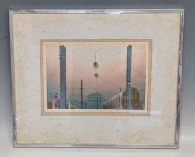 Douglas Harding original Watercolour French Railway Painting, Le Deport II 1978, ex Arthur