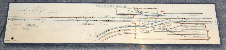 Historic Carnforth Railway No.2 Signal Box Illuminated Diagram Power Display Board, with Brief