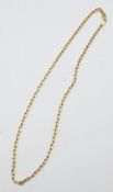 9 carat gold chain- hallmarked at either clasp – wt 8g