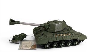 Boxed Deluxe Topper Toys Remote Control Tiger Joe Tank, No.55, not tested, appears complete and in