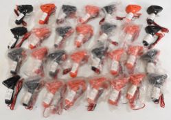 Quantity of Scalextric Throttle Classis Style Controllers, red and black, #24 as new, unused old