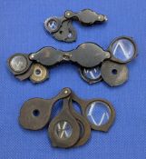 3x Period Cow Horn Eyeglass Eyeglasses, assorted shapes and sizes
