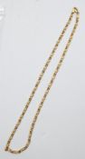 9 carat gold chain – hallmarked at either clasp – wt 8g