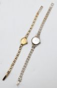 2x Ladies Watches – incl’ an Everite Quartz 9 carat gold lady’s wristwatch total weight 9g, plus a
